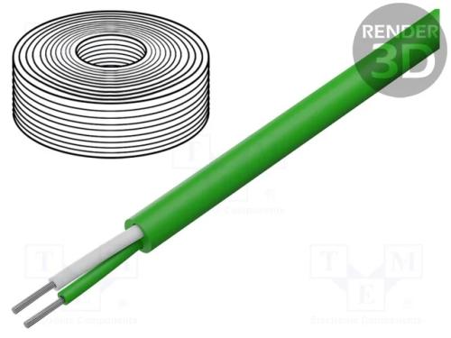 Cabo Compensativo K, Isolamento: Pvc, Fios: 2, Forma: Oval, 1,5mm2