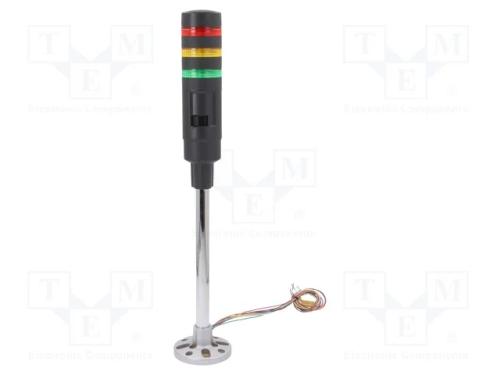 Sinalizador: Coluna de Sinalização, Led, 24vdc, 24vac, Ip54, Ld6a