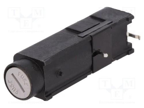 Tomada, fusíveis cilíndricos, THT, 6,3x32mm, -40÷.