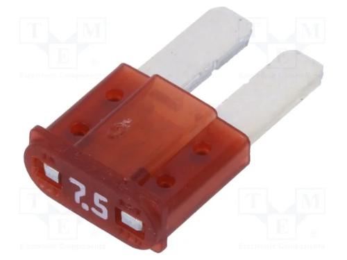 Fusível: Baixa Tensão, 7,5a, 32vdc, Automotivo, 9,1mm, Micro2
