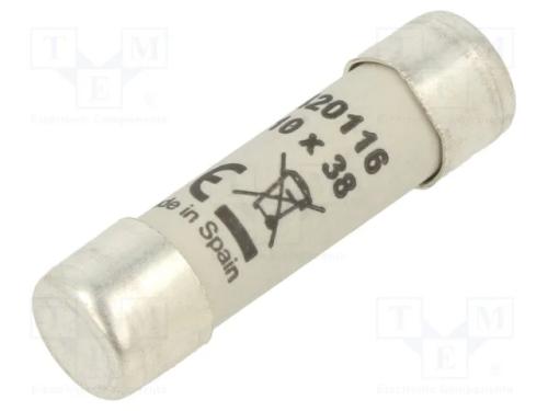 Fusível: Baixa Tensão, Gg, 16a, 500vac, 250vdc, 10,3x38mm