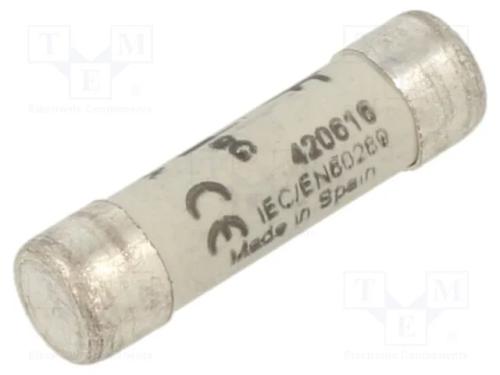 Fusível: Baixa Tensão, Gg, 16a, 400vac, 8x31mm