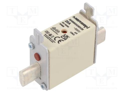 Fusível: Baixa Tensão, Gg, 20a, 500vac, 250vdc, Nh000