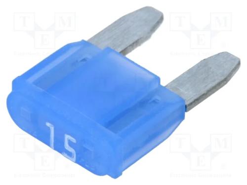 Fusível: Baixa Tensão, 15a, 32vdc, Automotivo, 10,9mm, Mini