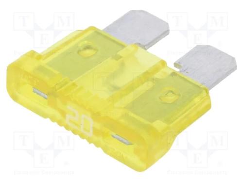 Fusível: Baixa Tensão, 20a, 32vdc, Automotivo, 19,1mm, Unival