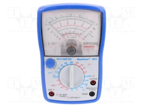 Multímetro analógico, analógico, VAC: 10V,50V,250.