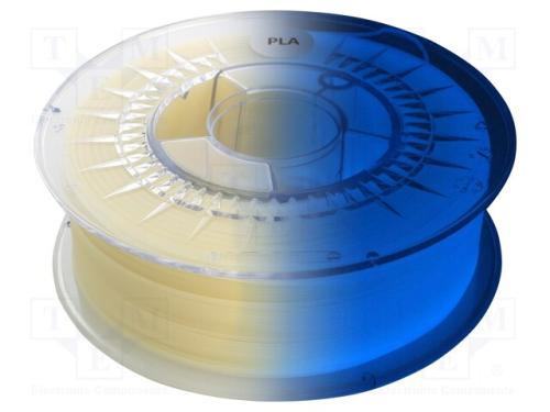 Filamento: PLA, : 1,75mm, azul escuro, 200÷235C, .