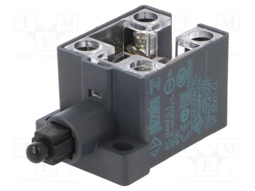Interruptor Extremo, Mandril de Plástico, No + Nc, 10a, Ip20