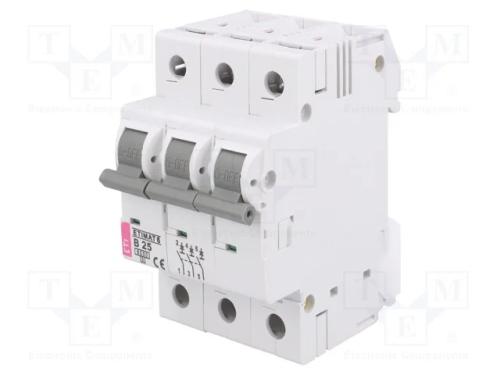 Disjuntor Contra Sobreintensidades, 230/400vac, Inom: 25a, Car: B