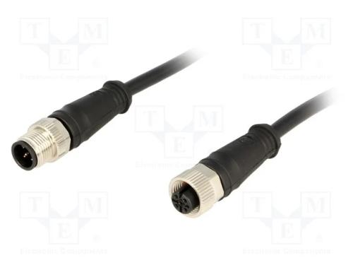 Cabo: paras sensores/automatização, PIN: 5, M12-M.