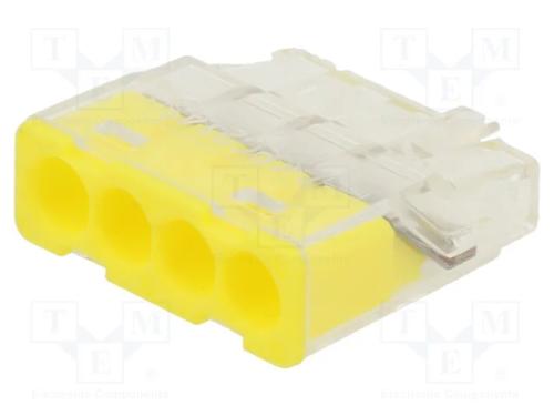 Conector rápido, aperto de molas, 2,5mm2, 450V, 2.