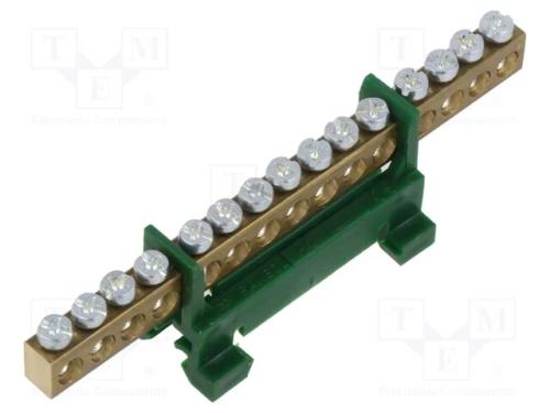 Conector: bloco terminal, 16mm2, faixas: 1, braça.
