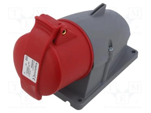 Conector: de alimenta&ccedil;&atilde;o AC 3 fases, tomada, f&ecirc;me.