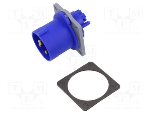 Conector: de alimenta&ccedil;&atilde;o AC 3 fases, tomada, mach.