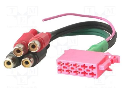 Ficha ISO,tomada RCA x4, PIN: 10