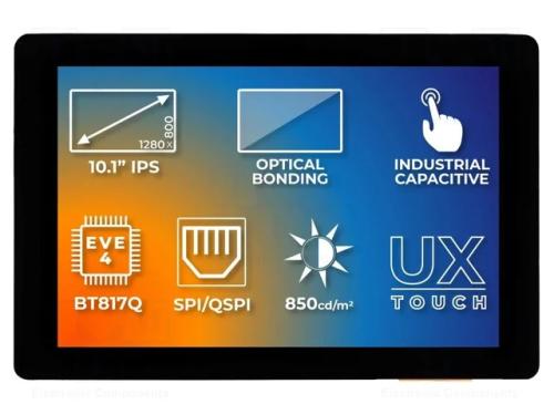 Monitor: Tft, 10,1, 1280x800, Ilum: Led, Dim: 257,96x168,6mm, Rgb