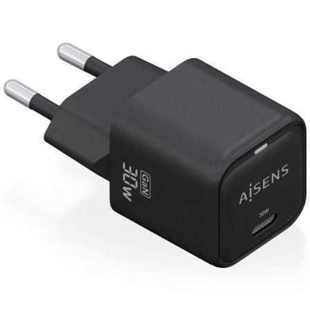 Cargador Gan de Pared Aisens Asch-30w1p019-Bk/ 1xusb Tipo-C/ 30w