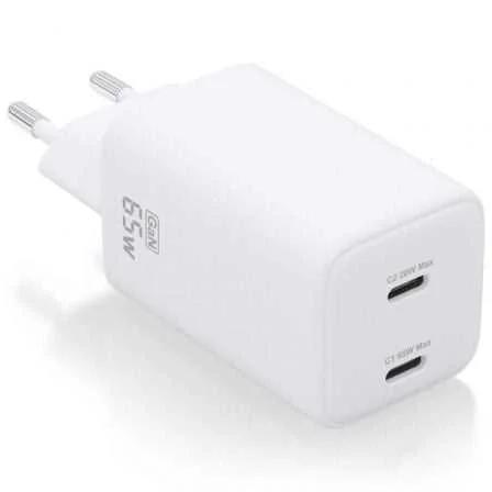 Cargador Gan de Pared Aisens Asch-65w2p039-W/ 2xu.