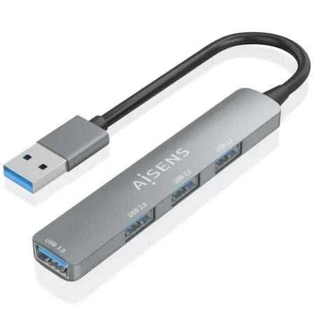 Hub Usb 3.0 Aisens A106-0859/ 4xusb/ Gris