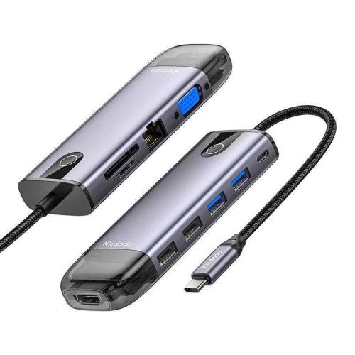 Mcdodo Hu-7740 6w1 Usb-C Hub (Usb-C, Hdmi, Usb3.0*2, Sd, Tf)