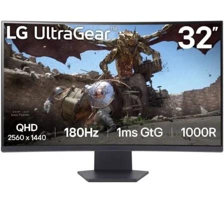 Lg Monitor Va 32" (31.5) 16:9 Curvo Wqhd 1ms 180hz Hdmi Dp 32gs60qc-B