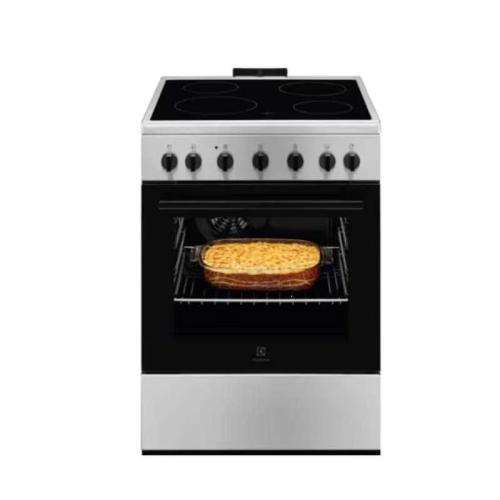 Fogão Electrolux Lkr620066x Vitrocerâmico 4 Zonas + Forno 57l Preto/Inox