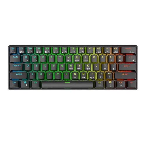 Teclado Mecânico Royal Kludge Rk61 Rgb, Castanho