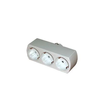 Ficha Adaptadora Tripla C/Terra Frontal 45G 16A .