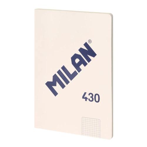 Caderno quadrado colado a4, bege.