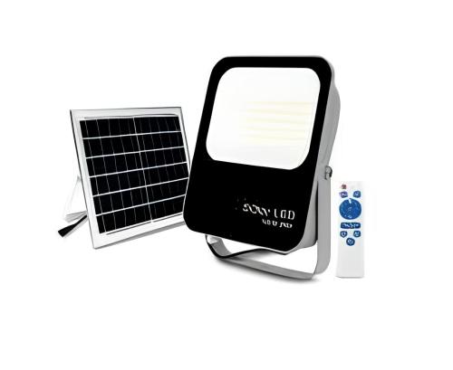 PROJETOR LED SOLAR C/COMANDO 30w