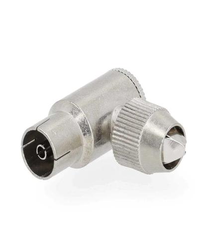 Conector Iec (Coaxial) Angulado 90 Mujer Nique.