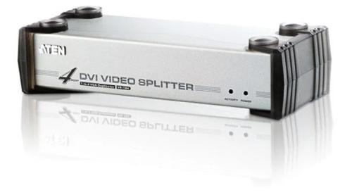 4-Port Con Compatibilidad de Audio Splitter Dvi P.