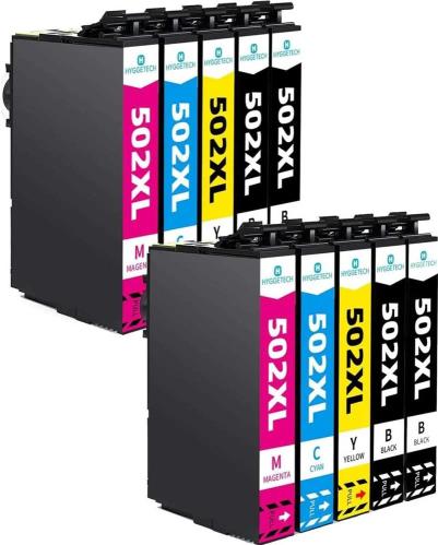 Conjunto 10 Tinteiros Epson 502 XL Compatíveis