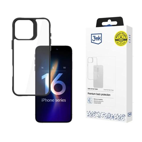 Capa Satin Armor iPhone 16 Pro Transparente/Preto