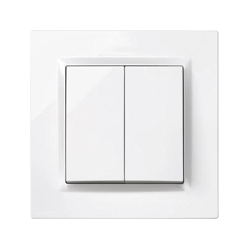 Interruptor duplo branco