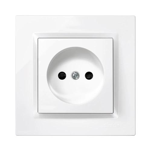 Plug bipolar branco com quadro