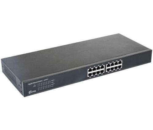 Switch Gigabit 100/1000mb de 16 Puertos Rj45 Plug.