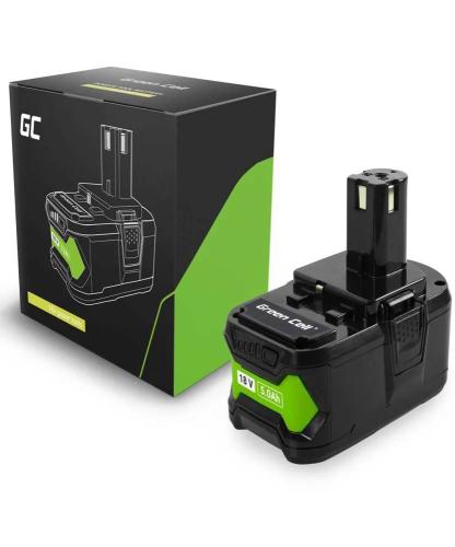 Bateria de Célula Verde para Ryobi One+ 18v 5ah Substituir