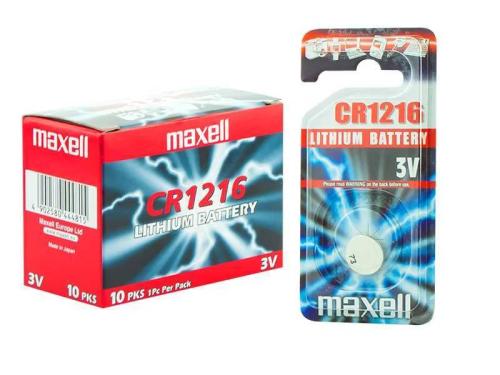 Bateria de lítio Maxell 3v Cr1216
