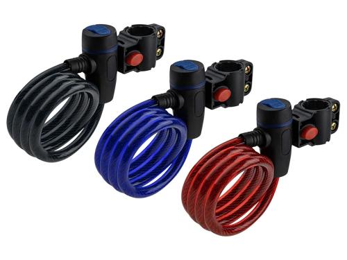 Cadeado para bicicleta 1m+2 chaves Cor mista