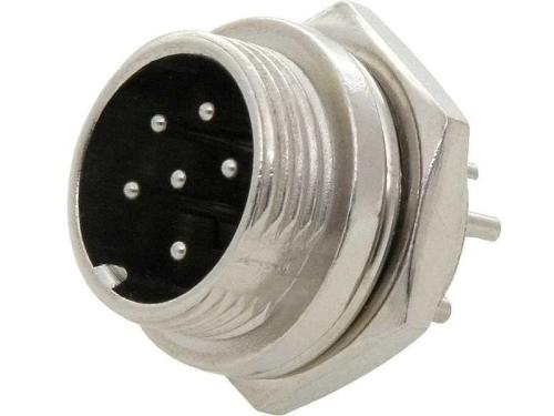 Tomada de microfone Cb 6 pinos para caixa