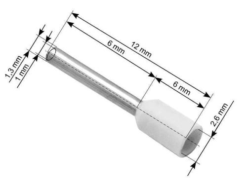 Conector manga isolada 0,5/6 Branco