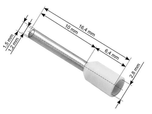 Conector manga isolada 0,75/10 Branco