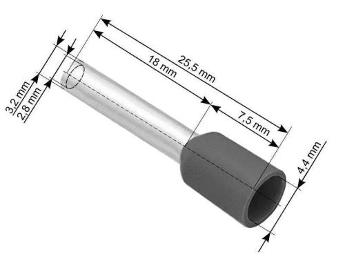 Conector manga isolada 40/18 cinzento