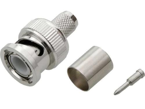 Conector Bnc 75ohm Rg6u cravado