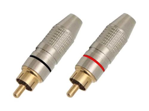 Ficha Rca Prata-Metal Ouro Preto/Vermelho