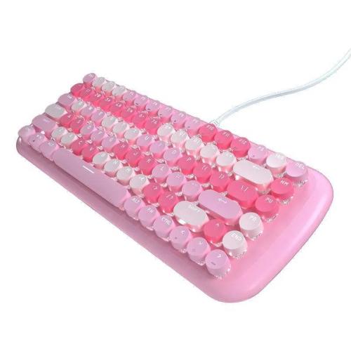 Teclado Mecânico com Fios Mofii Candy M Cor-De-Rosa