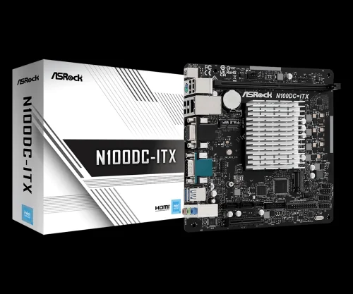 Asrock N100dc-Itx Intel N100 Cpu(3,4ghz) Matx Hdmi/Vga Ddr4 Retail