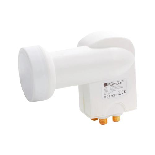 Opticum Robust Quad Conversor de Baixo Ruído (Lnb) 10,7 - 12,75 Ghz Branco