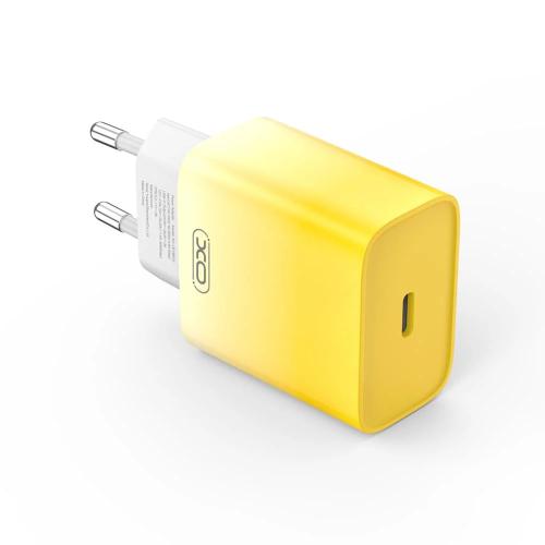 Carregador de Parede Xo Ce18 Pd 30w 1x Usb-C Amarelo-Branco